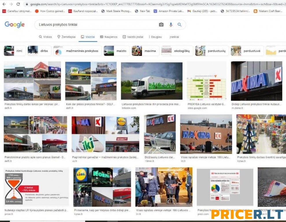 PRICER.LT didžiųjų Lietuvos maisto prekybos tinklų veiklos internete įvertinimas 2022 PRICER.LT didžiųjų Lietuvos maisto prekybos tinklų veiklos internete įvertinimas 2022